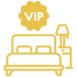 Luxury VIP suite with smart room controls